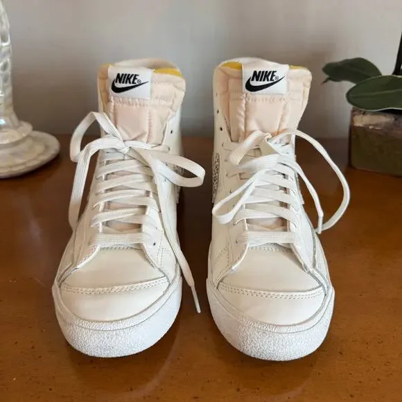 Nike Blazer Mid 77 SE Lemon Leopard Womens 10 White - Picture 9 of 14